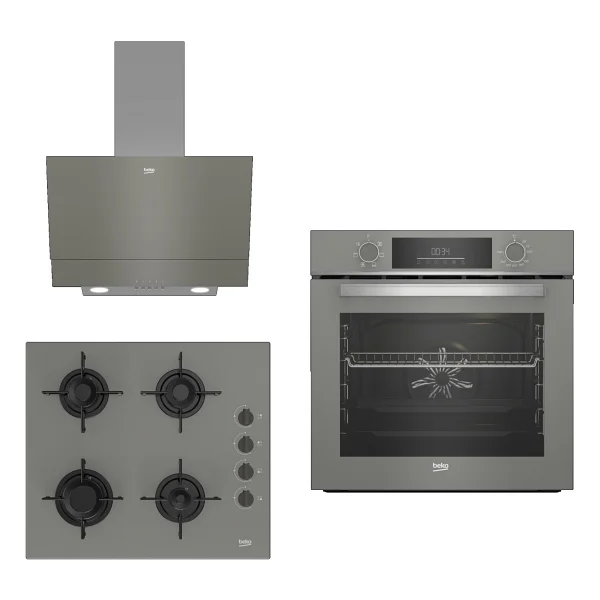 Beko New Grey Star 3lü Ankastre Set ( Bfc 330 G - Bocd T 6011 Eg - Bde 6050 G ) - Görsel 7