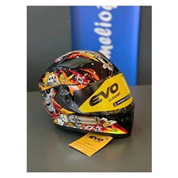 EVO ELEGANT Evo full face güneş vizörlü kask - Görsel 3