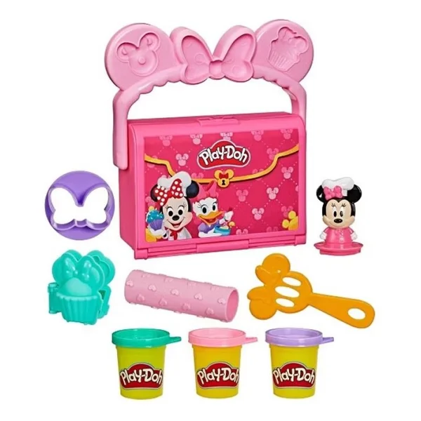 Play-Doh Disney Junior Minnie Mouse On The Go Bakery Oyun Hamuru Seti G3108 - Görsel 2