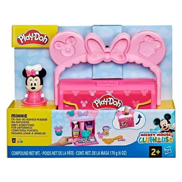 Play-Doh Disney Junior Minnie Mouse On The Go Bakery Oyun Hamuru Seti G3108 - Görsel 3