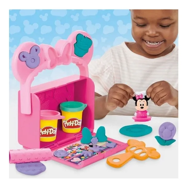 Play-Doh Disney Junior Minnie Mouse On The Go Bakery Oyun Hamuru Seti G3108 - Görsel 4