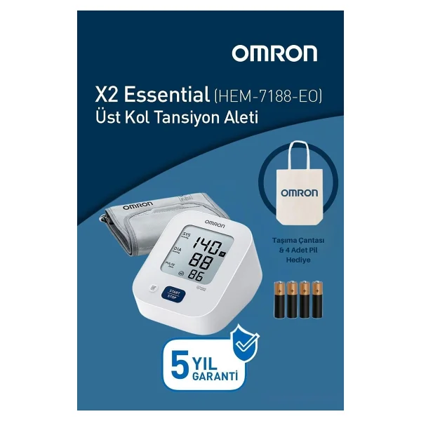 Omron X2 Essential Hem-7188-Eo Koldan Dijital Tansiyon Aleti - Görsel 7
