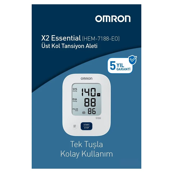 Omron X2 Essential Hem-7188-Eo Koldan Dijital Tansiyon Aleti - Görsel 2