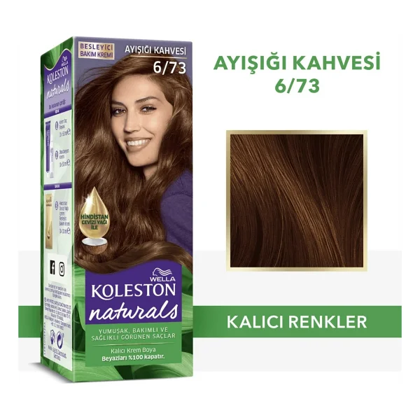Koleston Naturals 6.73 Ayışığı Kahvesi Saç Boyası - Görsel 10