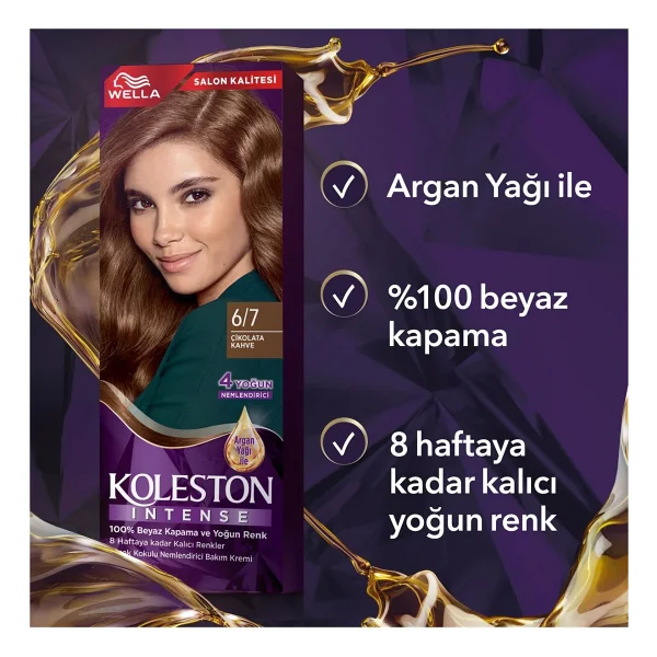 Koleston Intense 6.7 Çikolata Kahve Saç Boyası - Görsel 6
