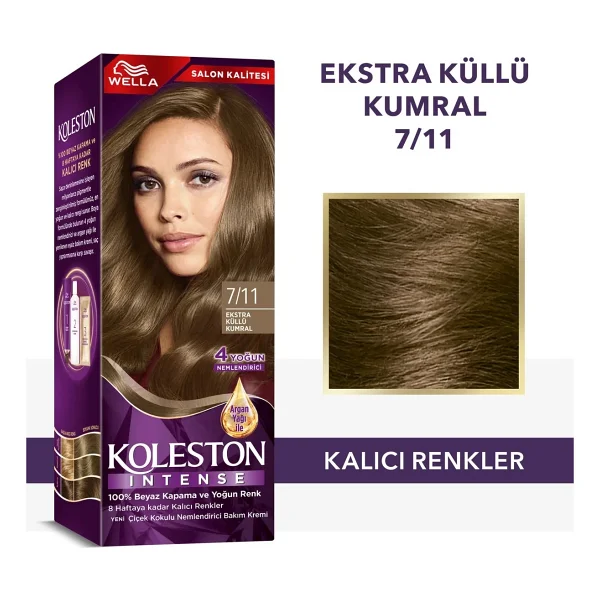 Koleston Intense 7.11 Ekstra Küllü Kumral Saç Boyası - Görsel 8