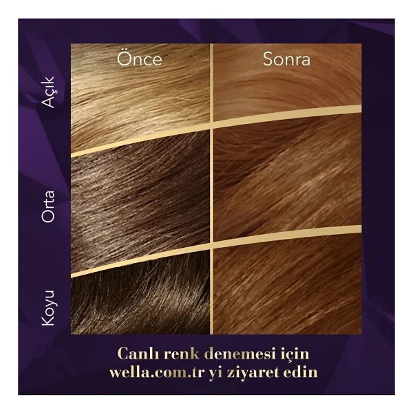Wella Koleston Supreme Kit Saç Boyası 7/3 Fındık Kabuğu X3 Adet - Görsel 5