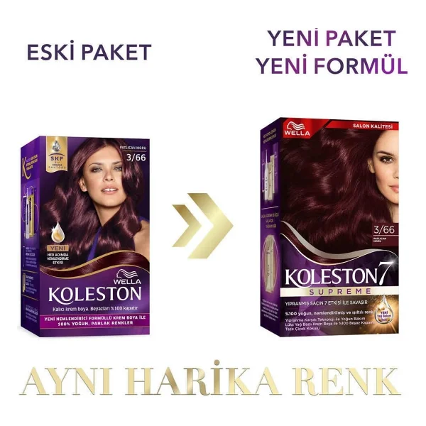 Koleston Supreme 3.66 Patlıcan Moru Saç Boyası - Görsel 9