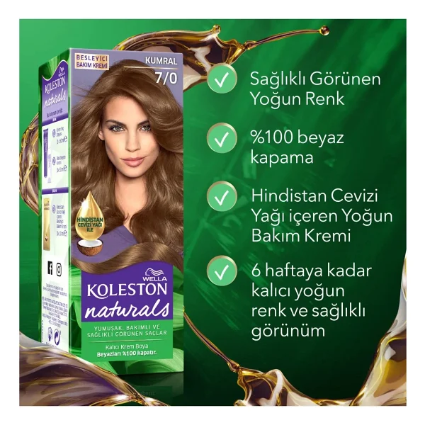Koleston Naturals 7.0 Kumral Saç Boyası - Görsel 7