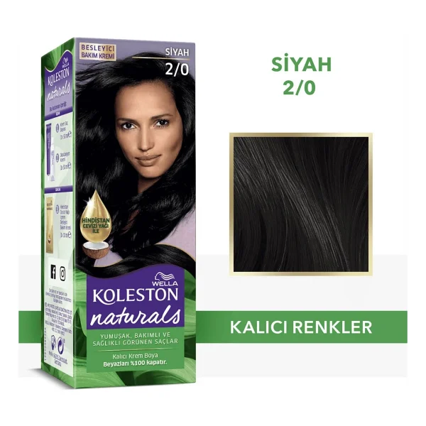 Koleston Naturals 2.0 Siyah Saç Boyası - Görsel 2