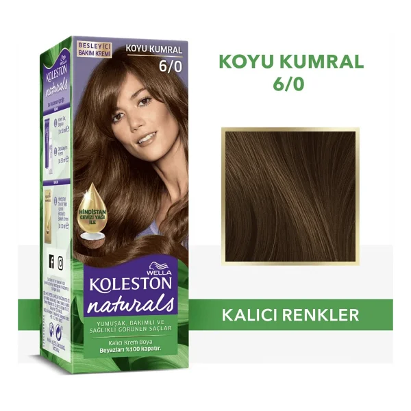 Koleston Naturals 6.0 Koyu Kumral Saç Boyası - Görsel 2