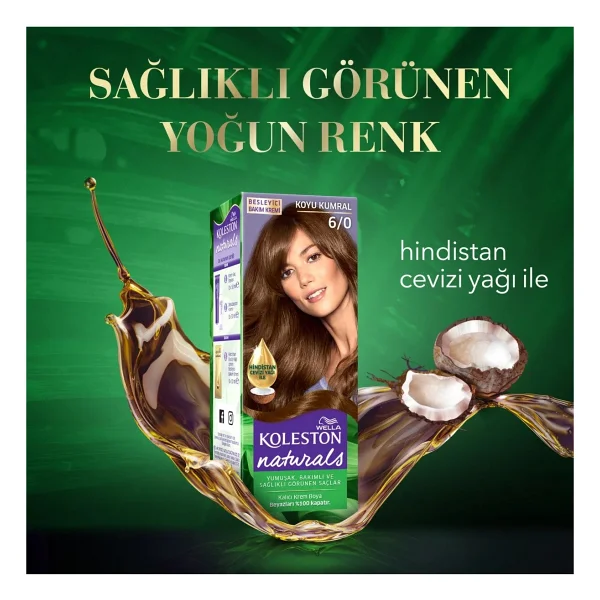 Koleston Naturals 6.0 Koyu Kumral Saç Boyası - Görsel 7