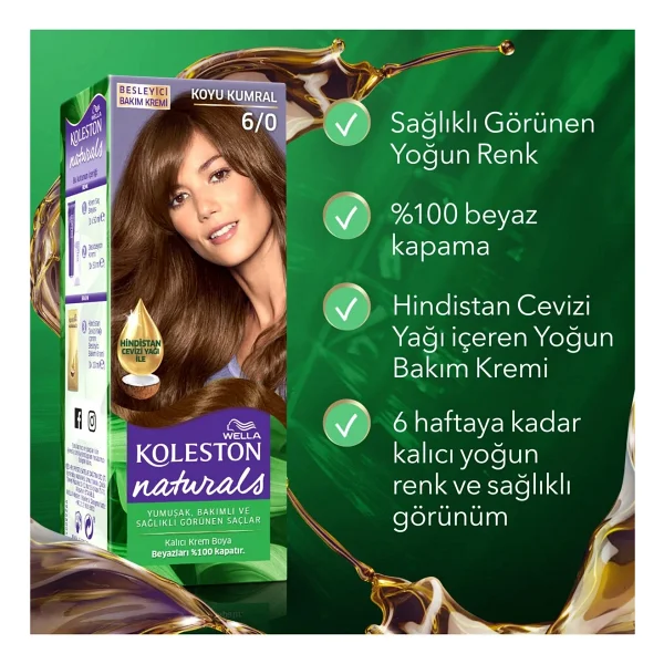 Koleston Naturals 6.0 Koyu Kumral Saç Boyası - Görsel 9