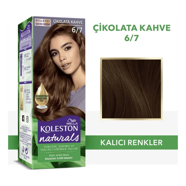 Koleston Naturals 6.7 Çikolata Kahve Saç Boyası - Görsel 2