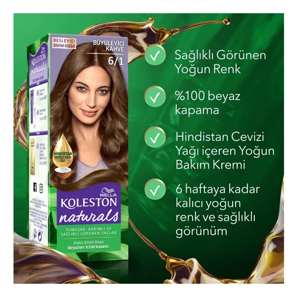 Koleston Naturals 6.1 Büyüleyici Kahve Saç Boyası - Görsel 8