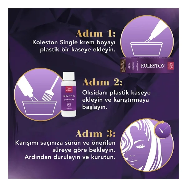 Koleston Single 3.0 Koyu Kahve Saç Boyası - Görsel 9