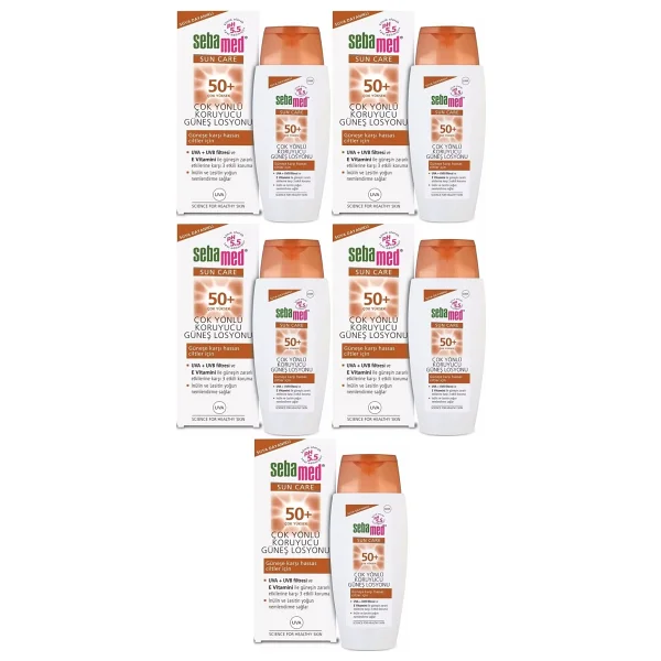 Sebamed Sun Care Çok Yönlü Koruyucu 150 Ml 5 Adet 50 Faktör Güneş Losyonu - Görsel 3