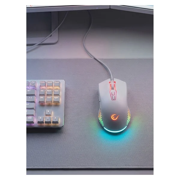 Rampage Spear Smx-G68 RGB Makrolu Ergonomik Optik Kablolu Oyuncu Mouse - Görsel 2