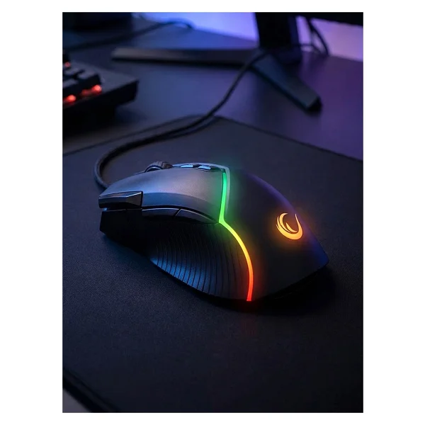 Rampage Smx-G39 Comfort RGB Makrolu Ergonomik Optik Kablolu Oyuncu Mouse - Görsel 2