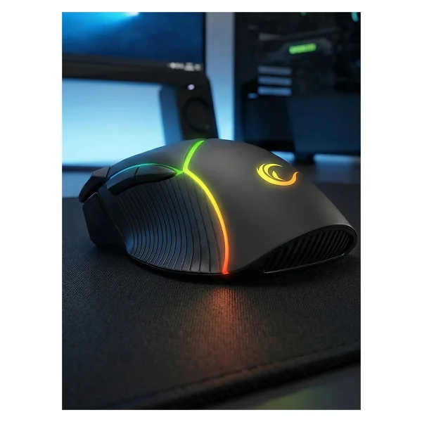 Rampage Smx-G39 Comfort RGB Makrolu Ergonomik Optik Kablolu Oyuncu Mouse - Görsel 3