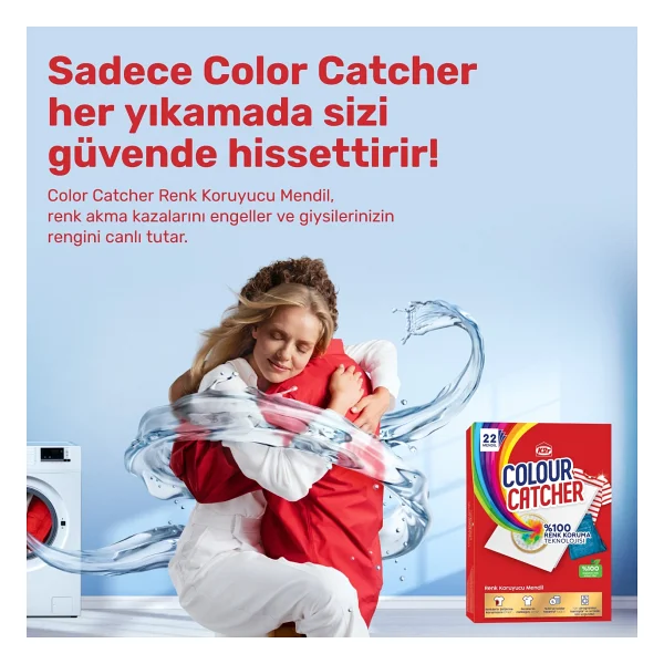 K2r Colour Catcher Renk Koruyucu Mendil 22'li - Görsel 9