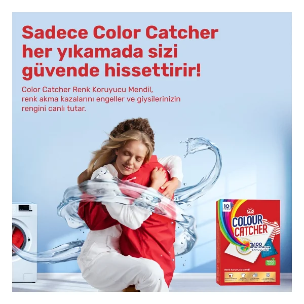 K2r Renk Koruyucu Mendil - 10'lu Paket, 10 Yıkama Kapasitesi, Tüm Renkler İçin, Kokusuz, Parlaklık Koruma Ve Derinlemesine Temizlik Özelliği - Görsel 5