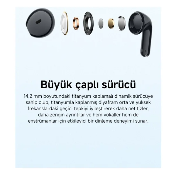 Xiaomi Redmi Buds 8 Active TWS Siyah Kulak İçi Bluetooth Kulaklık - Görsel 5