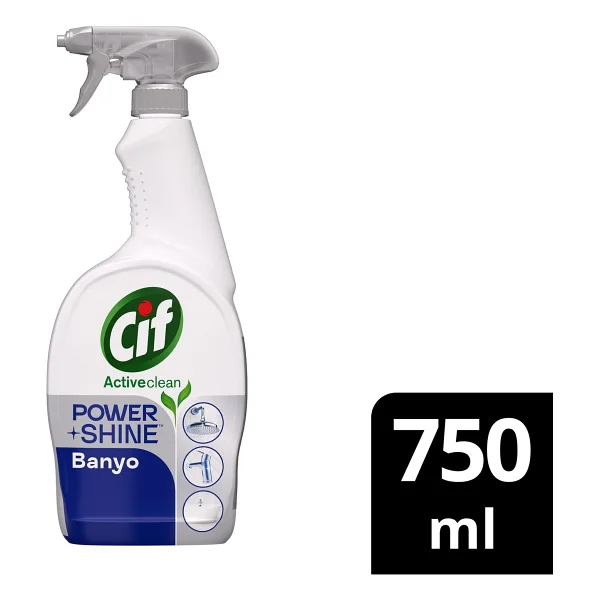 Cif Cleanboost Power & Shine Banyo Sprey Temizleyici 750 Ml - Görsel 8
