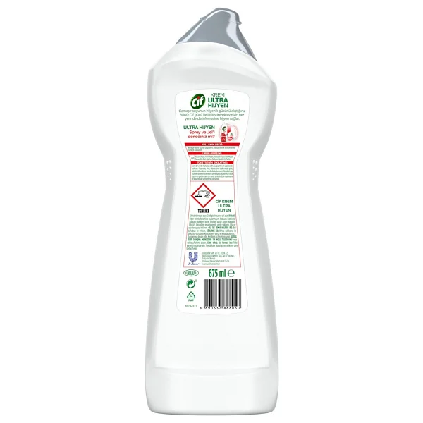 Cif Ultra Hijyen Krem Mutfak Banyo Temizleyici 675 Ml - Görsel 8