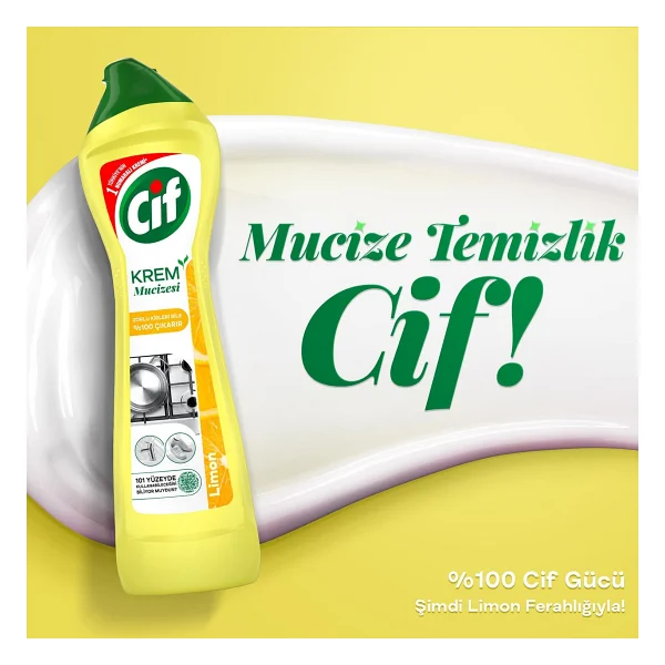 Cif Krem Yüzey Temizleyici 500 Ml - Görsel 10