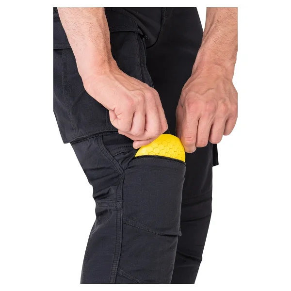The Biker Jeans Truva Cargo Black Erkek Motosiklet Pantolonu - Görsel 6