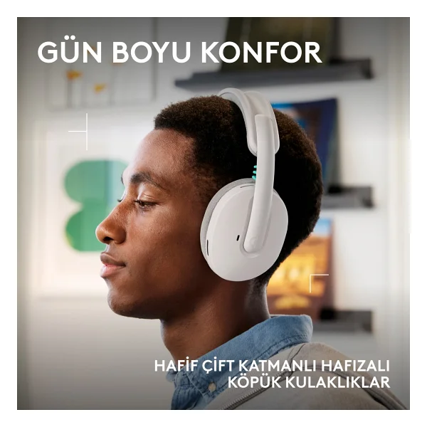 Logitech G325 Lightspeed Kablosuz Kulak Üstü Oyuncu Kulaklığı - Görsel 3