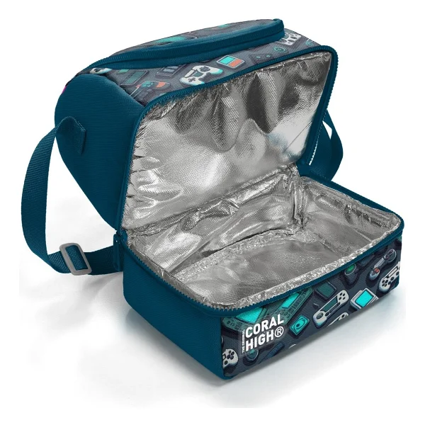 Coral High 37220 Kids Nefti Gamer Desenli 2 Katlı Termoslu Beslenme Çantası - Görsel 4