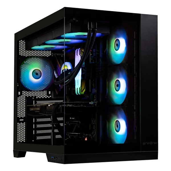 Bitfenix Mh100 1000w 80+ Gold Psu 4x120mm Argb Fan Atx Temperli Cam Siyah Gaming (Oyuncu) Kasa - Görsel 5