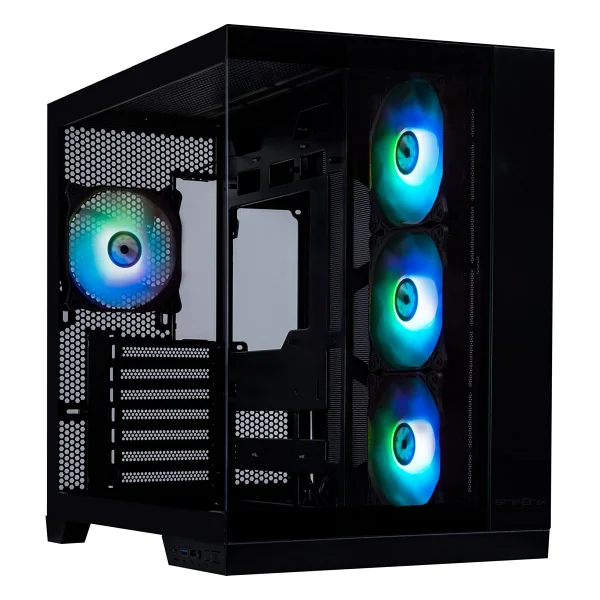 Bitfenix Mh100 1000w 80+ Gold Psu 4x120mm Argb Fan Atx Temperli Cam Siyah Gaming (Oyuncu) Kasa - Görsel 2
