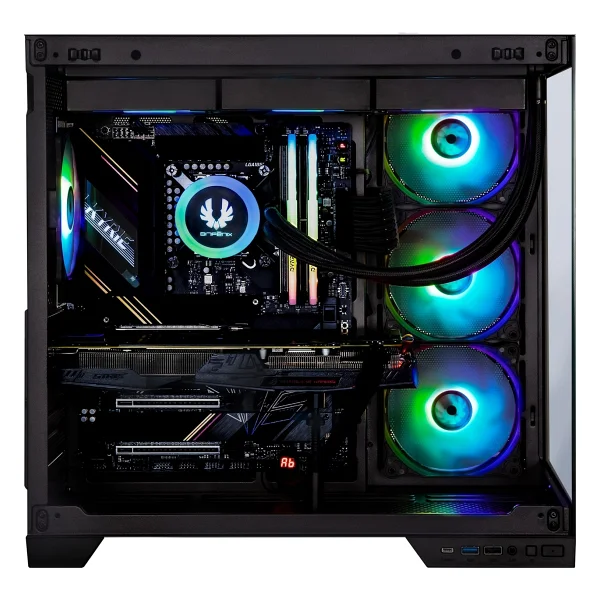 Bitfenix Mh100 1000w 80+ Gold Psu 4x120mm Argb Fan Atx Temperli Cam Siyah Gaming (Oyuncu) Kasa - Görsel 3