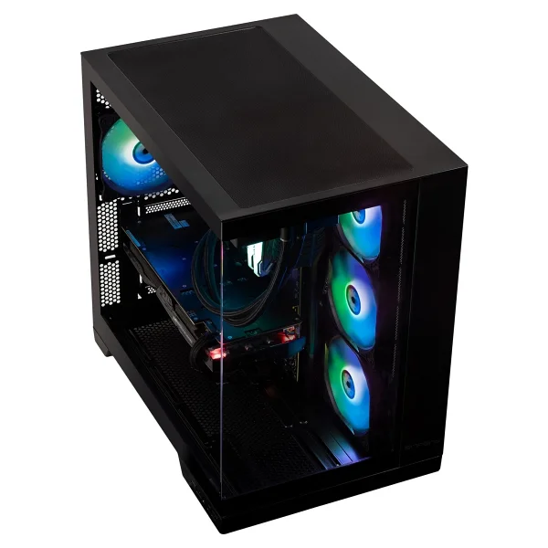 Bitfenix Mh100 1000w 80+ Gold Psu 4x120mm Argb Fan Atx Temperli Cam Siyah Gaming (Oyuncu) Kasa - Görsel 4