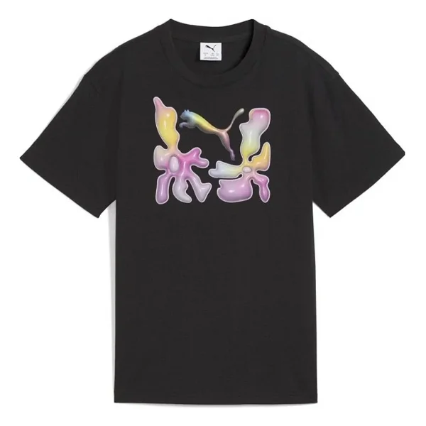 Puma House of Graphics 629871 Kısa Kollu Bisiklet Yaka Çocuk Tişört - Görsel 4