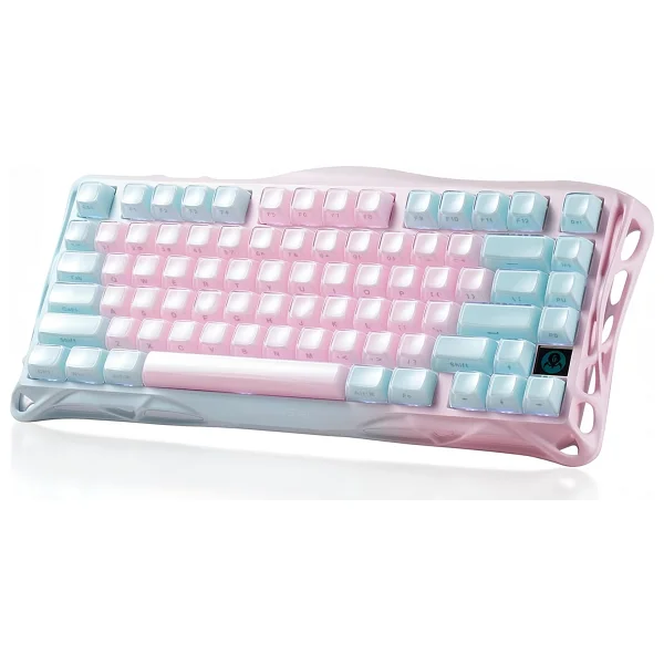 Gravastar Mercury K1 Lite Lumen Rose RGB %75 Tkl Custom Linear Switch Kablolu/Kablosuz Mekanik Oyuncu Klavyesi - Görsel 9