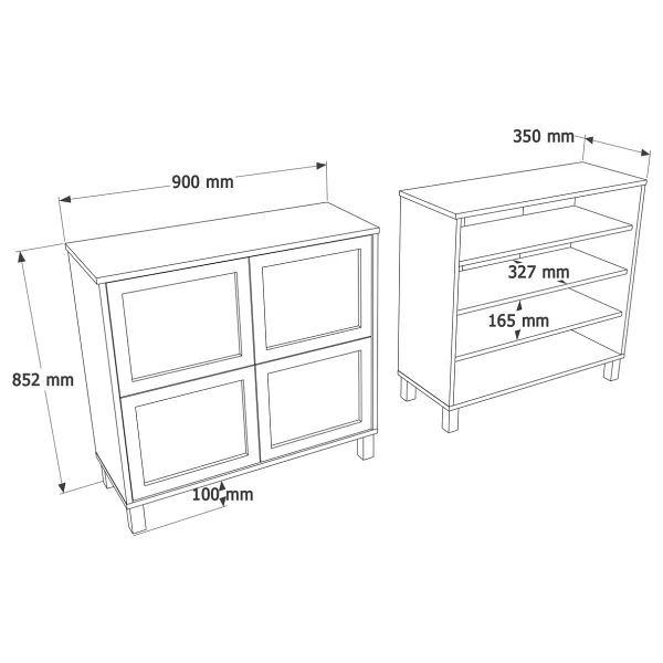 Yurudesign Dune Ayakkabılık Çok Amaçlı Dolap Ahşap Ayaklı Ahşap Jüt Kapaklı Sepet-Jüt Dn4-Sj - Kahverengi - Görsel 5
