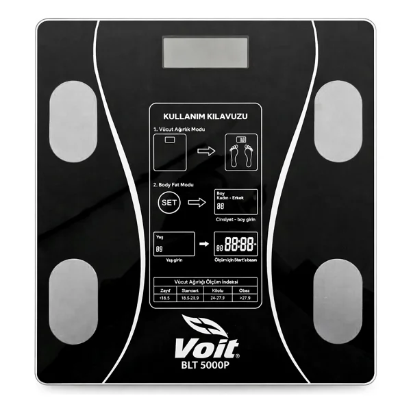 Voit Blt5000 Bluetooth Özellikli Akıllı Vücut Analiz Baskülü - Görsel 4