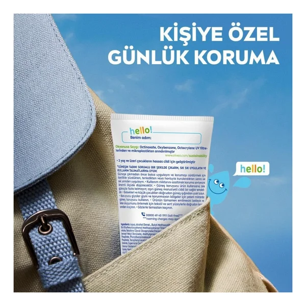 Nivea Sun Spf50+Çocuklar Için Çok Yüksek Güneş Korumalı Yüz,Vücut Güneş Kremi 100 Ml,Kokusuz,E,C Vitamini - Görsel 7