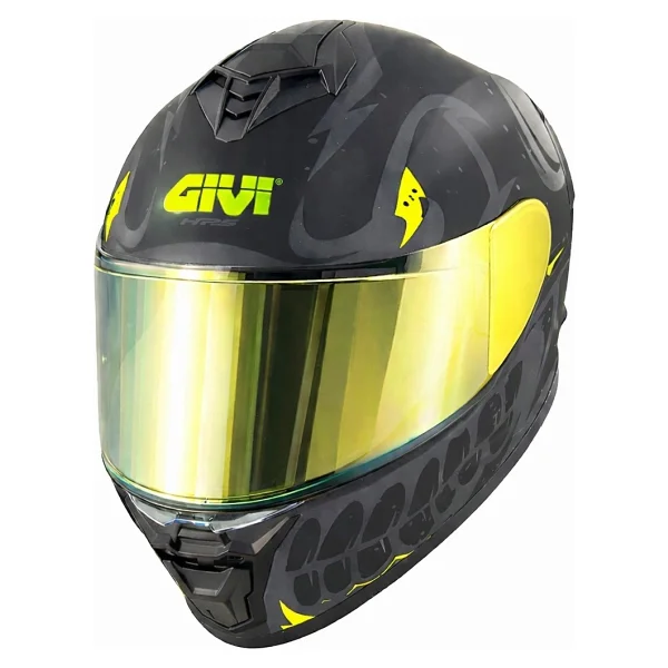 Givi 50.X Bones Mat Siyah Neon Sarı Full Face Motor Kaskı - Görsel 2