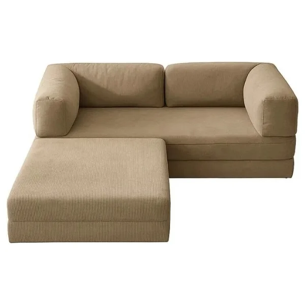 Dechome Herev 160x160 Kadife Kumaş Modüler L Tipi Köşe Koltuk Takımı - Görsel 9
