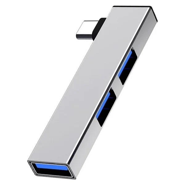 Lunatic 1460 USB Type C 3.0 Hub 3 Portlu Çoklayıcı Çoğaltıcı Dönüştürücü Çevirici Adaptör - Görsel 3