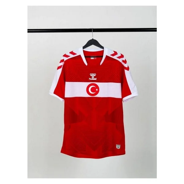 Hummel Milli Takım Forma 25-26 Erkek Beyaz - Kırmızı - Görsel 8