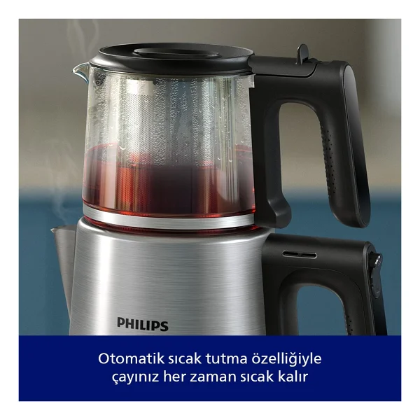 Philips Hd7350/00 1900 W Cam Demlikli Çay Makinesi - Görsel 5