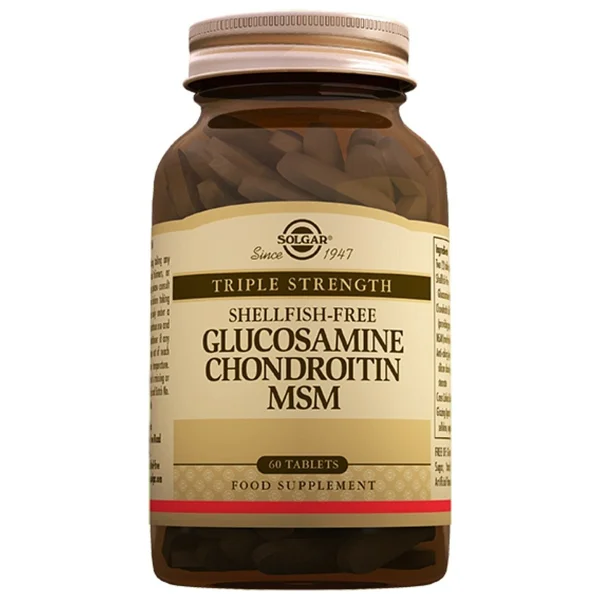 Solgar Glucosamine Chondroitin (Glukozamin Glukosamin Kondroitin Msm 60 Tablet) - Aromasız - Görsel 2