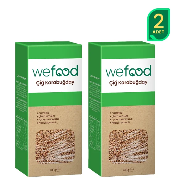 Wefood Glutensiz Çiğ Karabuğday 400 Gr 2'li - Görsel 3