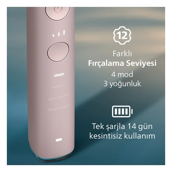 Philips Sonicare 9000 Diamondclean Special Edition Hx9911/84 Pembe Şarjlı Diş Fırçası - Görsel 6